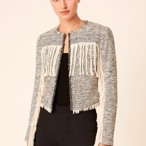Sheri Bodell Fringe Knit Jacket – Size Small